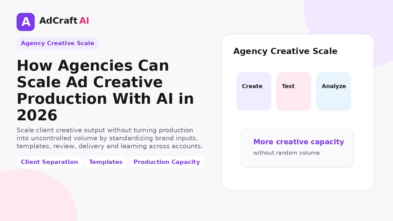 How agencies can scale ad creative production with AI