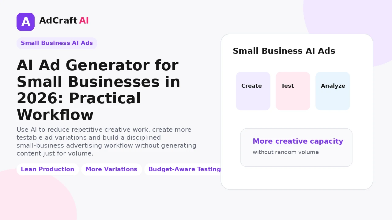 AI ad generator for small businesses