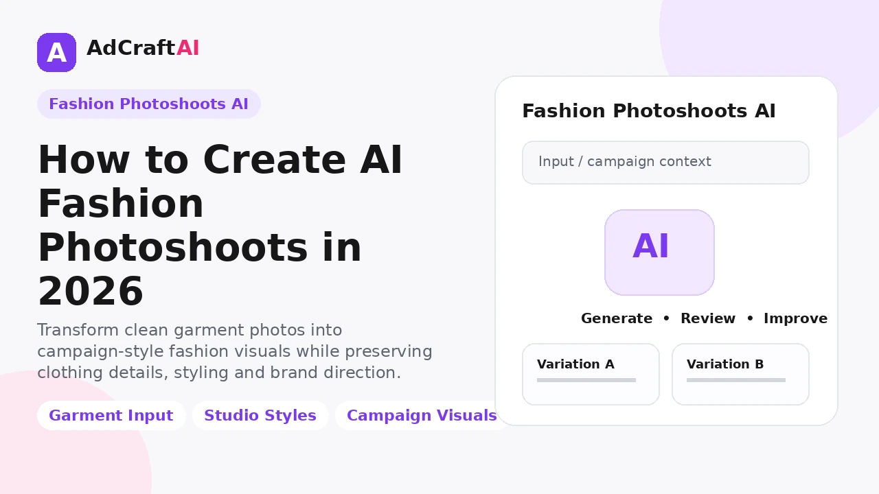 How to create AI fashion photoshoots