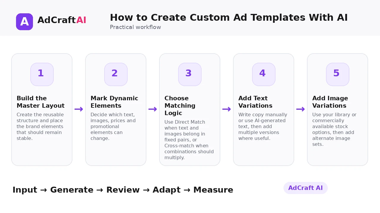 How to Create Custom Ad Templates With AI workflow