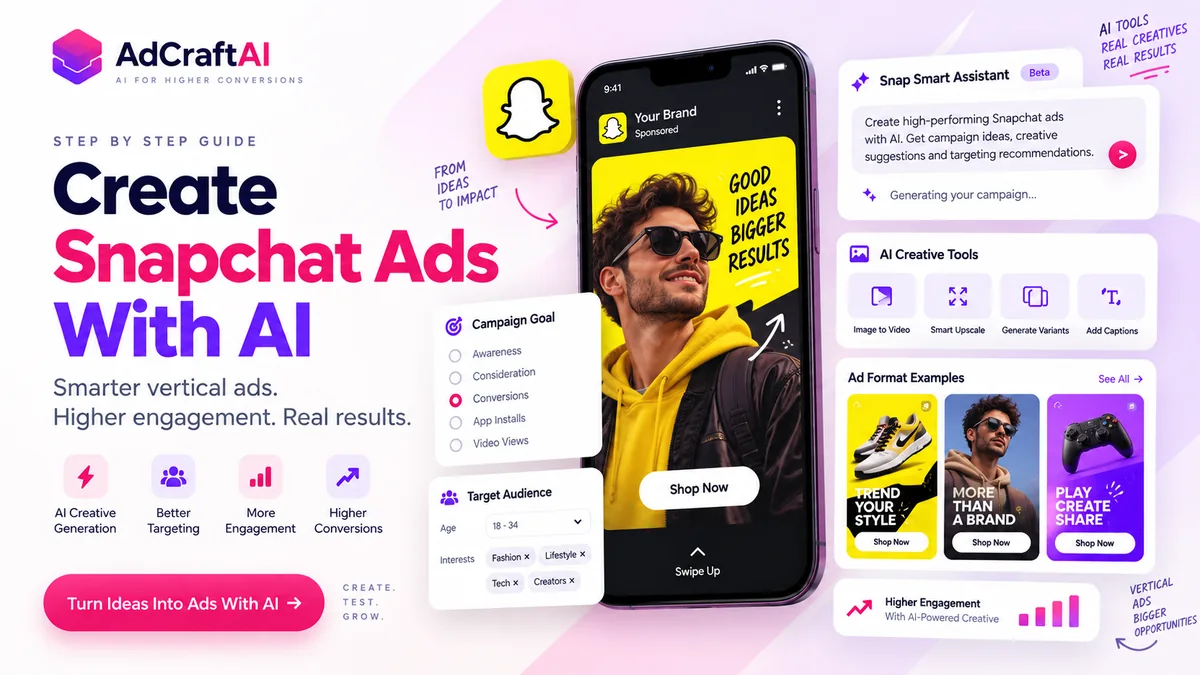 How to create Snapchat ads with AI