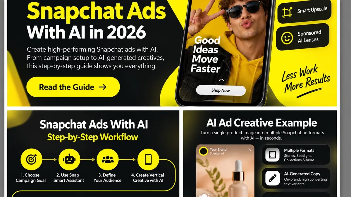 Example of an AI assisted Snapchat advertising creative