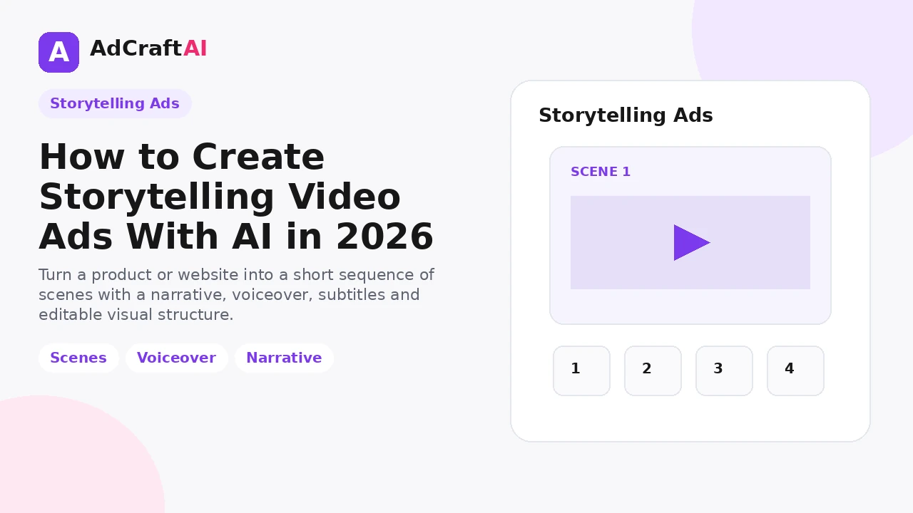 How to create storytelling video ads with AI