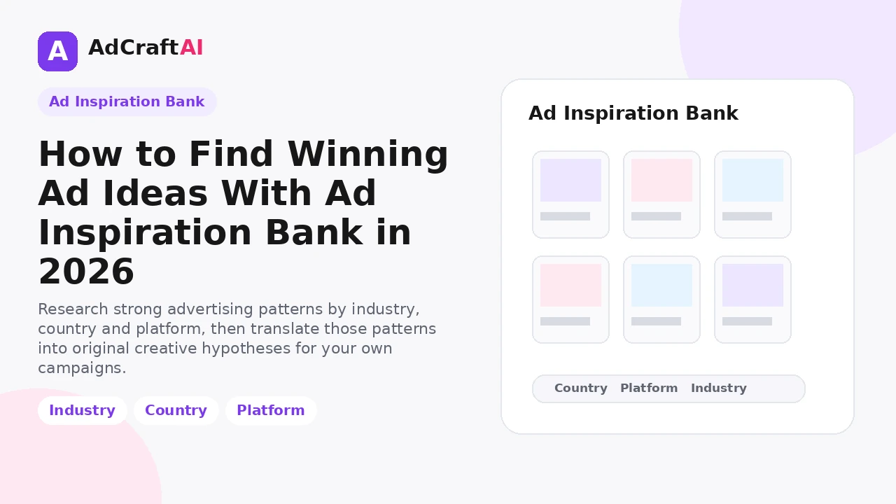 How to find ad ideas with Ad Inspiration Bank