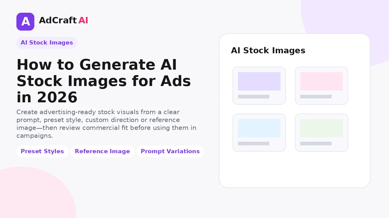 How to generate AI stock images for ads